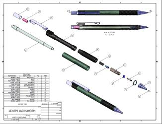 Mechanical Pencil Exploed View